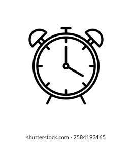 Alarm clock icon Art design illustration