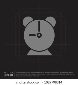 Alarm clock icon - Black Creative Background