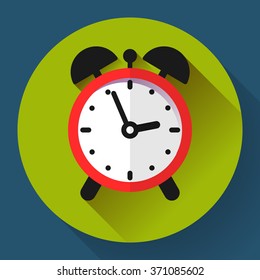 alarm clock icon. Business Flat design style
