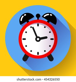 alarm clock icon. Business Flat design style
