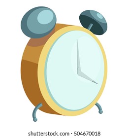 Alarm clock icon. Cartoon illustration of alarm clock vector icon for web