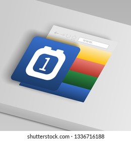 alarm clock icon. From collection button icons