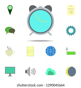 alarm clock icon. color web icons universal set for web and mobile