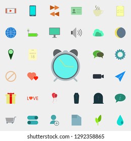 alarm clock icon. color web icons universal set for web and mobile