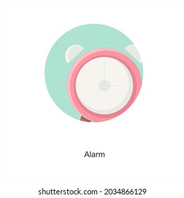 Alarm or Clock Icon Concept