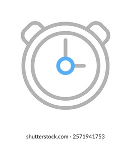 Alarm clock icon. Concept of time, schedule, and deadline.