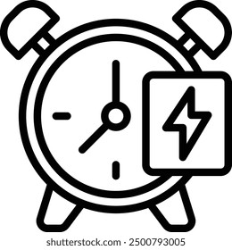 Alarm Clock Icon. deadline icon