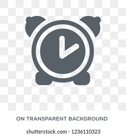 Alarm clock icon. Alarm clock design concept from  collection. Simple element vector illustration on transparent background.