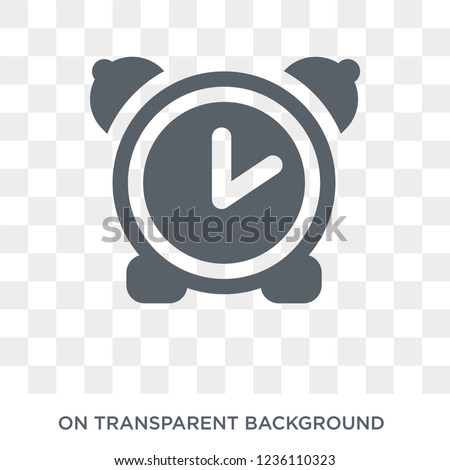 Alarm clock icon. Alarm clock design concept from  collection. Simple element vector illustration on transparent background.