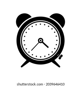 alarm clock icon design isolated white