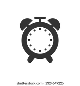 Alarm clock icon design template vector isolated illustration