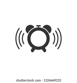 Alarm clock icon design template vector isolated illustration
