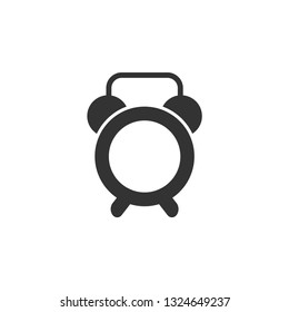 Alarm clock icon design template vector isolated illustration