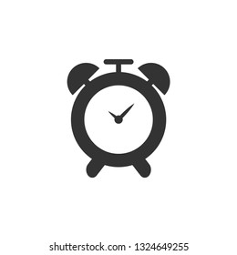 Alarm clock icon design template vector isolated illustration