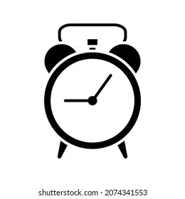 Vector de la plantilla de diseño de icono de reloj de alarma