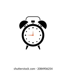 Alarm clock icon design template vector isolated illustration