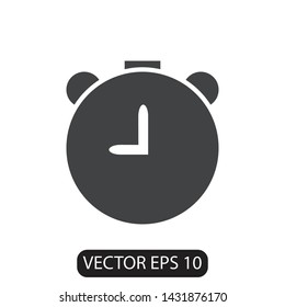  alarm clock icon design, vector eps10