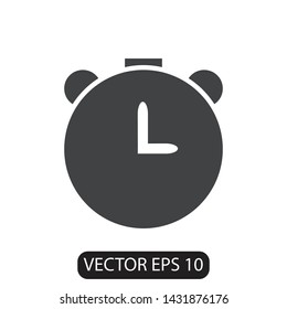  alarm clock icon design, vector eps10