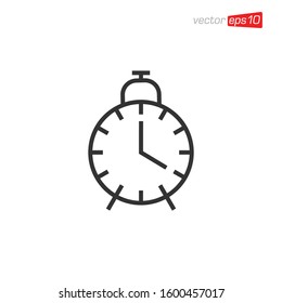 Alarm Clock Icon Design Vector