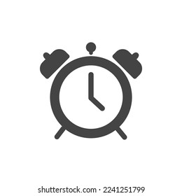 plantilla de vector de diseño de icono de reloj de alarma