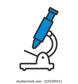 Icono de reloj de alarma. Contorno de negrita editable con diseño de relleno de color. Ilustración vectorial.