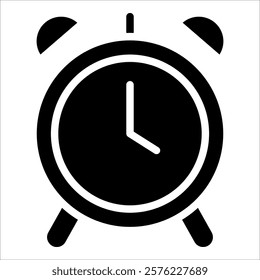 Alarm Clock Icon Element For Design