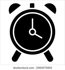 Alarm Clock Icon Element For Design