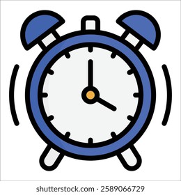 Alarm Clock Icon Element For Design