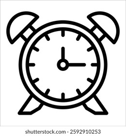 Alarm Clock Icon Element For Design