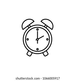 alarm clock icon. Element of otel and motels for mobile concept and web apps. Thin line icon for website design and development, app development. Premium icon on white background