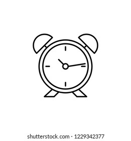 alarm clock icon. Element of outline furniture icon. Thin line icon for website design and development, app development. Premium icon