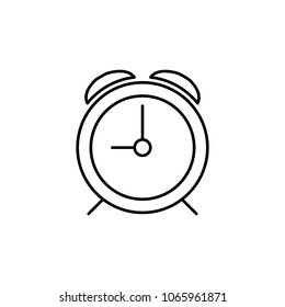 alarm clock icon. Element of simple icon for websites, web design, mobile app, info graphics. Thin line icon for website design and development, app development  on white background