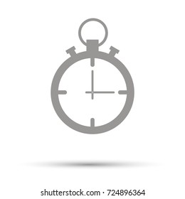 Alarm clock icon flat. Black pictogram on white background. Vector illustration symbol 