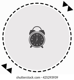 Alarm clock icon Flat Design. Isolated Illustration.