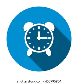 Alarm Clock Icon, flat design style