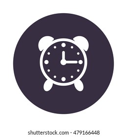 Alarm Clock Icon, flat design style