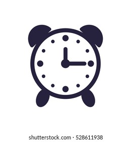 Alarm Clock Icon, flat design style