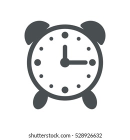 Alarm Clock Icon, flat design style