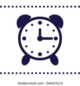 Alarm Clock Icon, flat design style