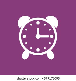 Alarm Clock Icon, flat design style