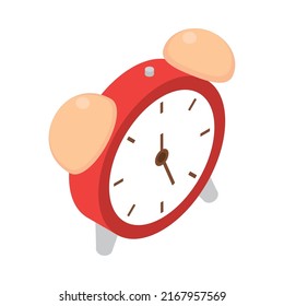 icono de reloj de alarma aislado
