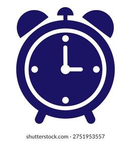 Alarm Clock Icon in flat style