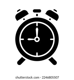 alarm clock icon flat vecktor trendy popular simple