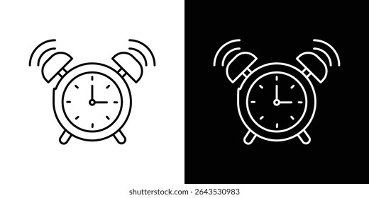 Alarm clock icon. Graphic Design vector icon. Ui Ux Icons