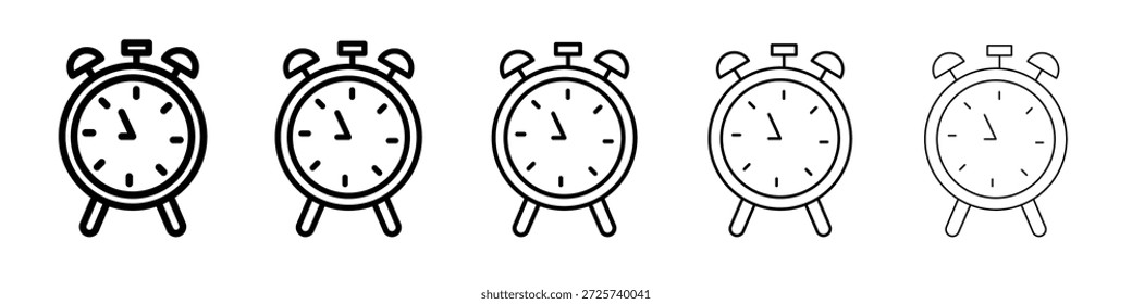Alarm clock icon for graphic designs. Icon vector design