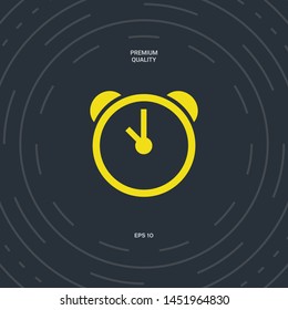 Alarm clock icon. Graphic elements for your design