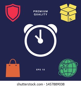 Alarm clock icon. Graphic elements for your design