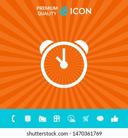Alarm clock icon. Graphic elements for your design