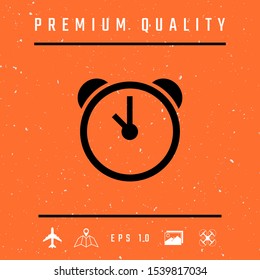 Alarm clock icon. Graphic elements for your design