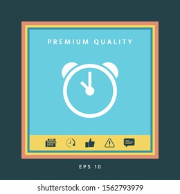 Alarm clock icon. Graphic elements for your design